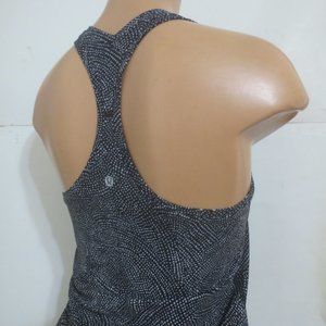 Lululemon Tank Top Racerback - Black / White Design 6